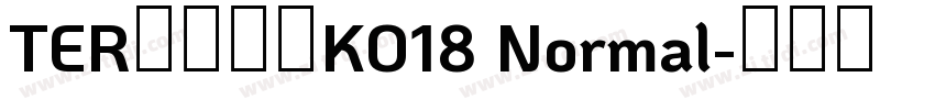 TER第三罗马KO18 Normal字体转换